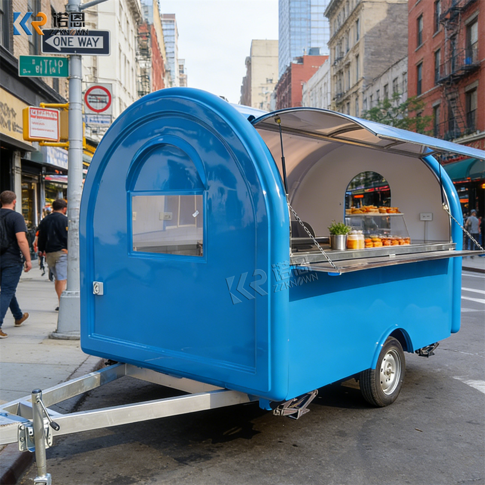 Food Truck With Snacks - Customizable Snack Catering Trailer Mobile Food
