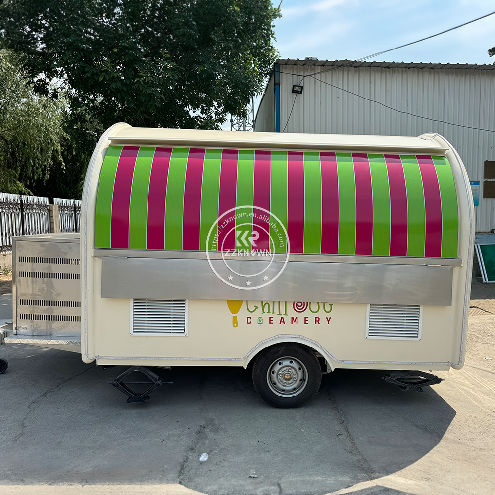Food Truck With Snacks - Food Trailer Concession Catering Trailer Coffee