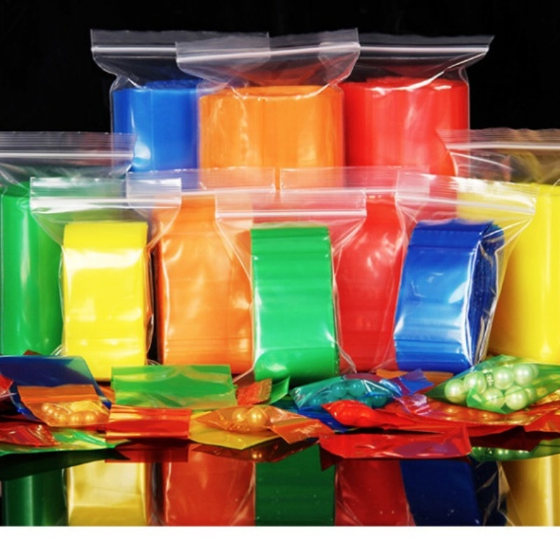 Food Like Snacks - 50-100PCS Color Ziplock Jewelry Packaging PE