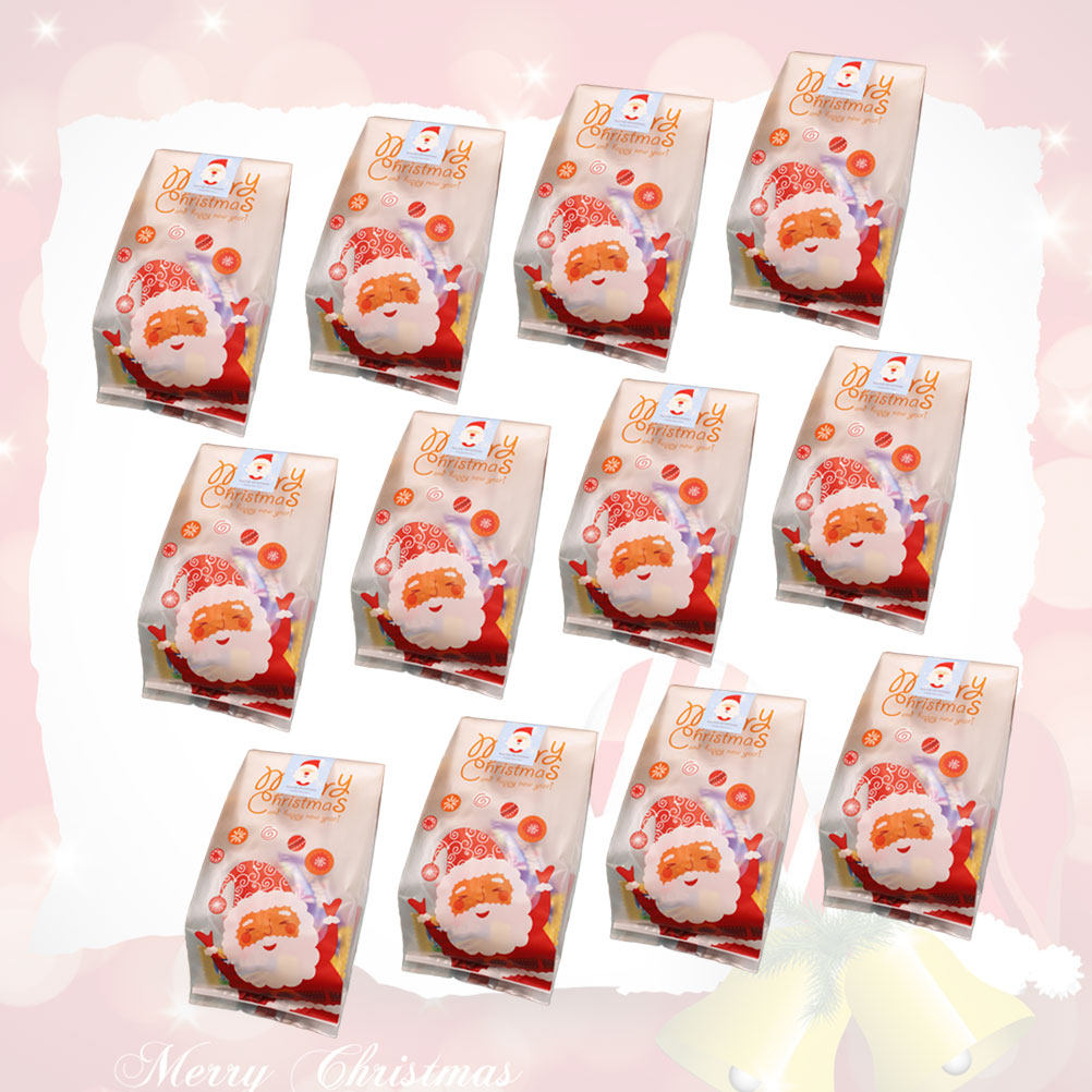 Xmas Food Snacks - 50Pcs Santa Christmas Cookies Bags Food