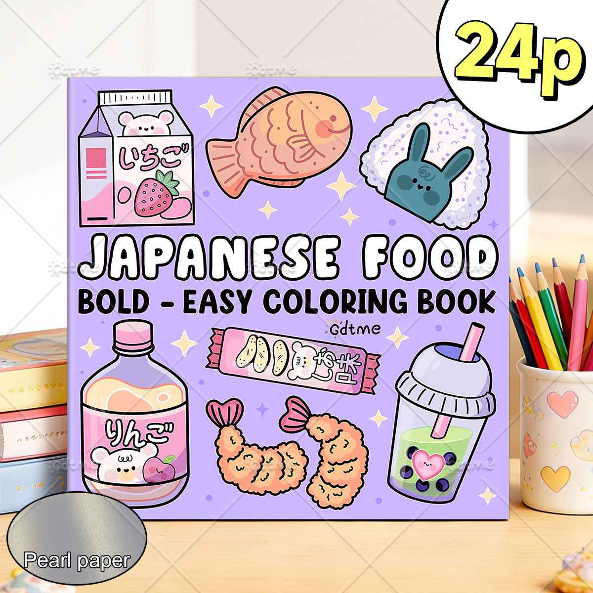 JAPANESE FOOD Bold-easy Patter - đánh giá và giá Food Snacks Coloring Book