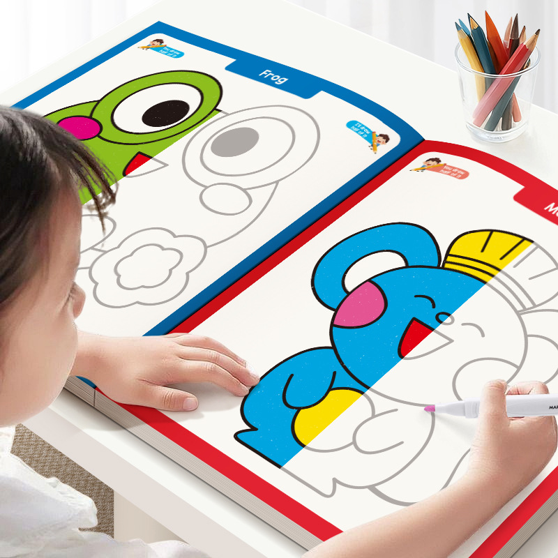 Kids Symmetrical Painting Acti - đánh giá và giá Food Snacks Coloring Book