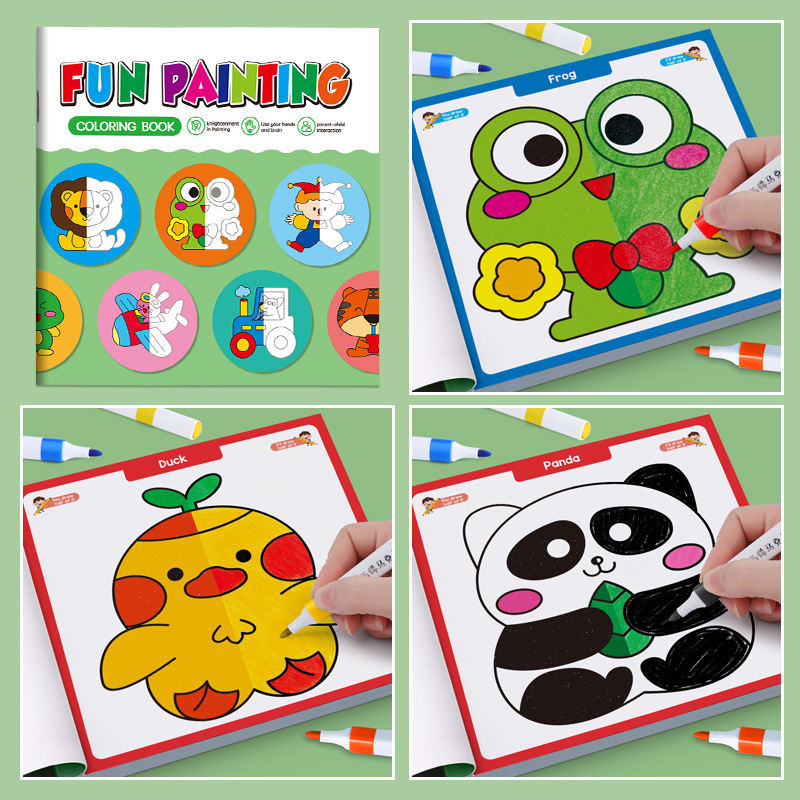 Kids Symmetrical Painting Acti - đánh giá và giá Food Snacks Coloring Book