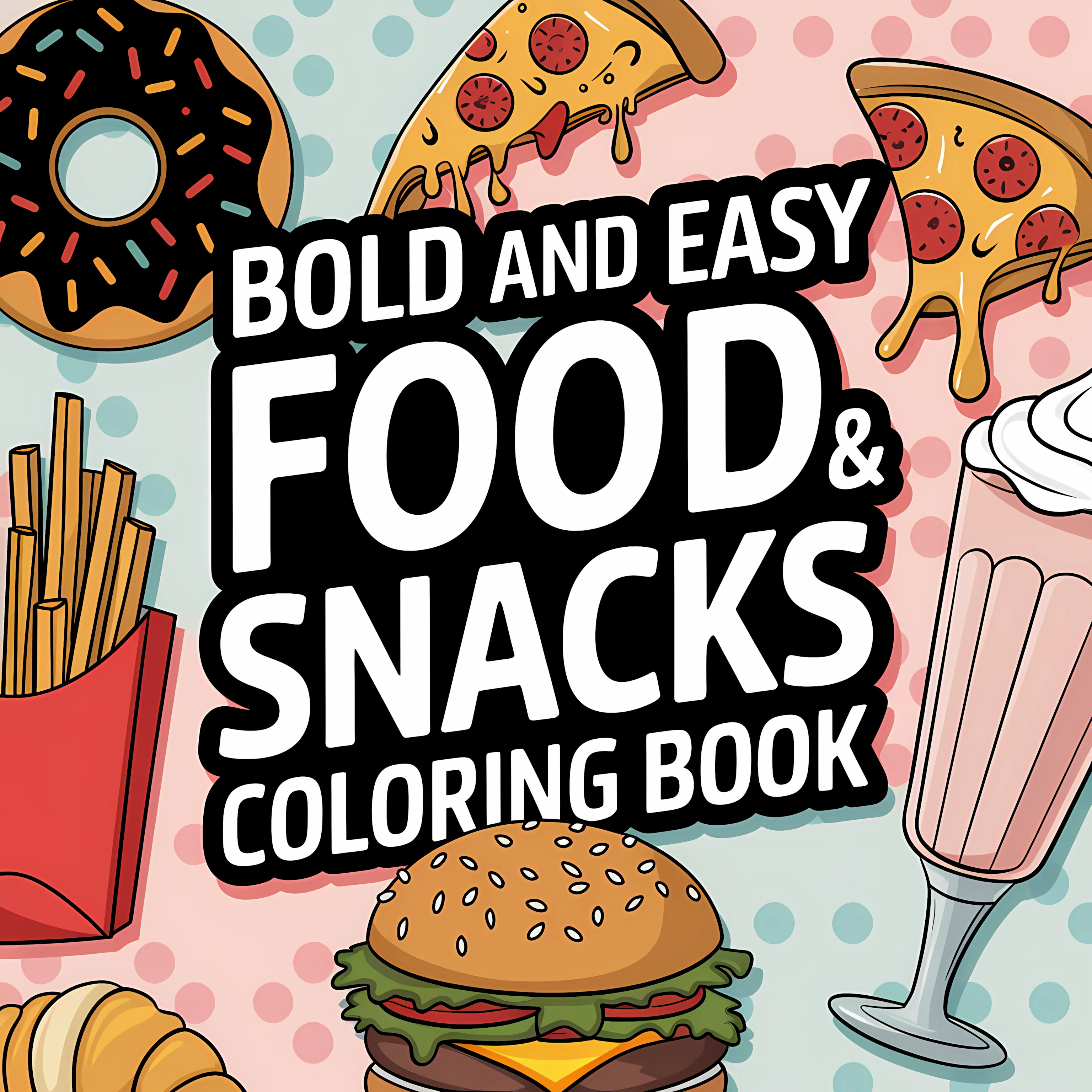 Easy Food and Snacks Coloring  - đánh giá và giá Food Snacks Coloring Book