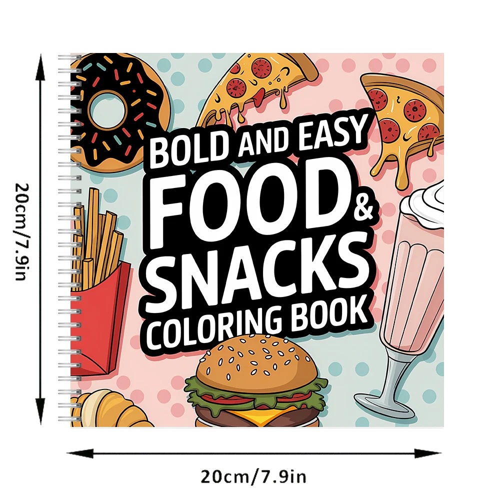 Easy Food and Snacks Coloring  - đánh giá và giá Food Snacks Coloring Book