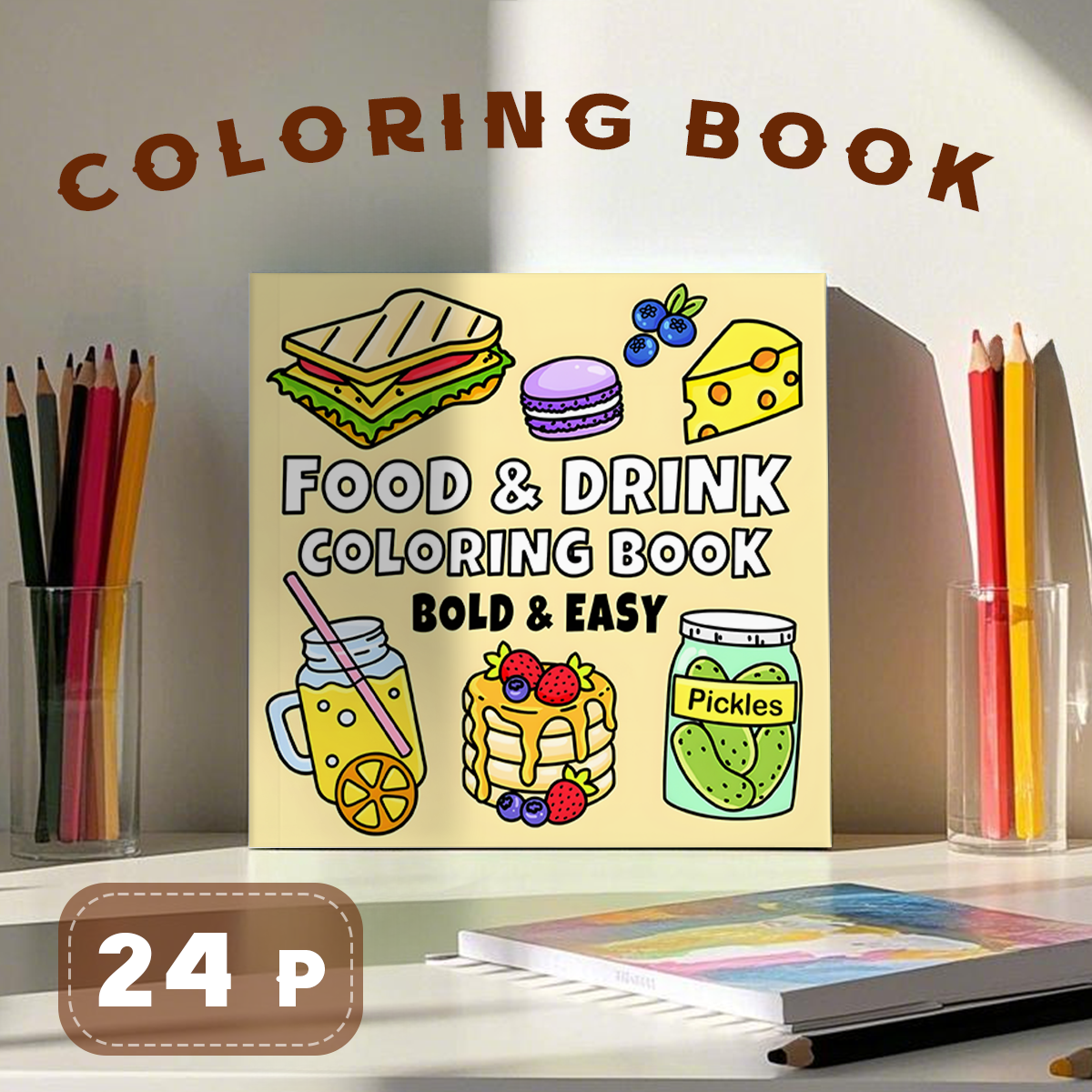 Delicious Treats Coloring Book - đánh giá và giá Food Snacks Coloring Book