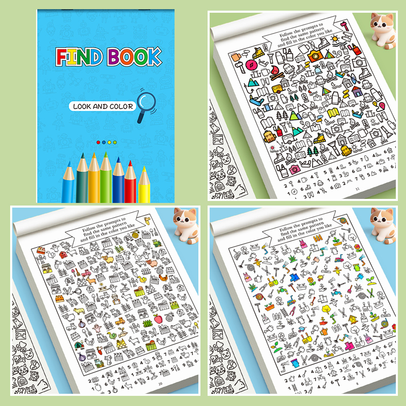 Interactive Book with Hidden P - đánh giá và giá Food Snacks Coloring Book