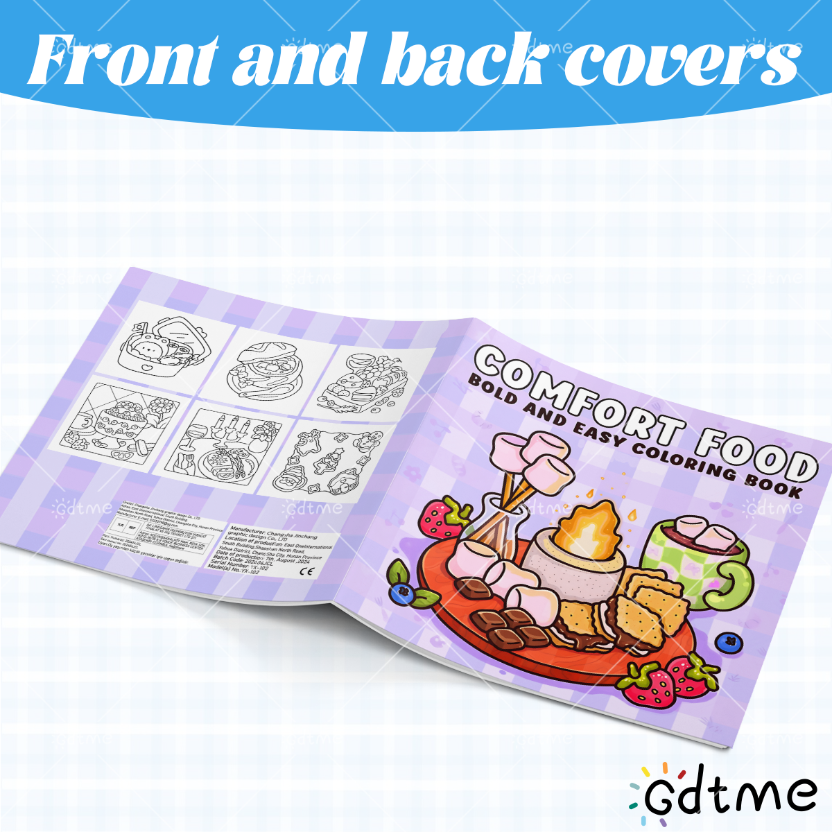 COMFORT FOOD BOLD AND EASY 24  - đánh giá và giá Food Snacks Coloring Book