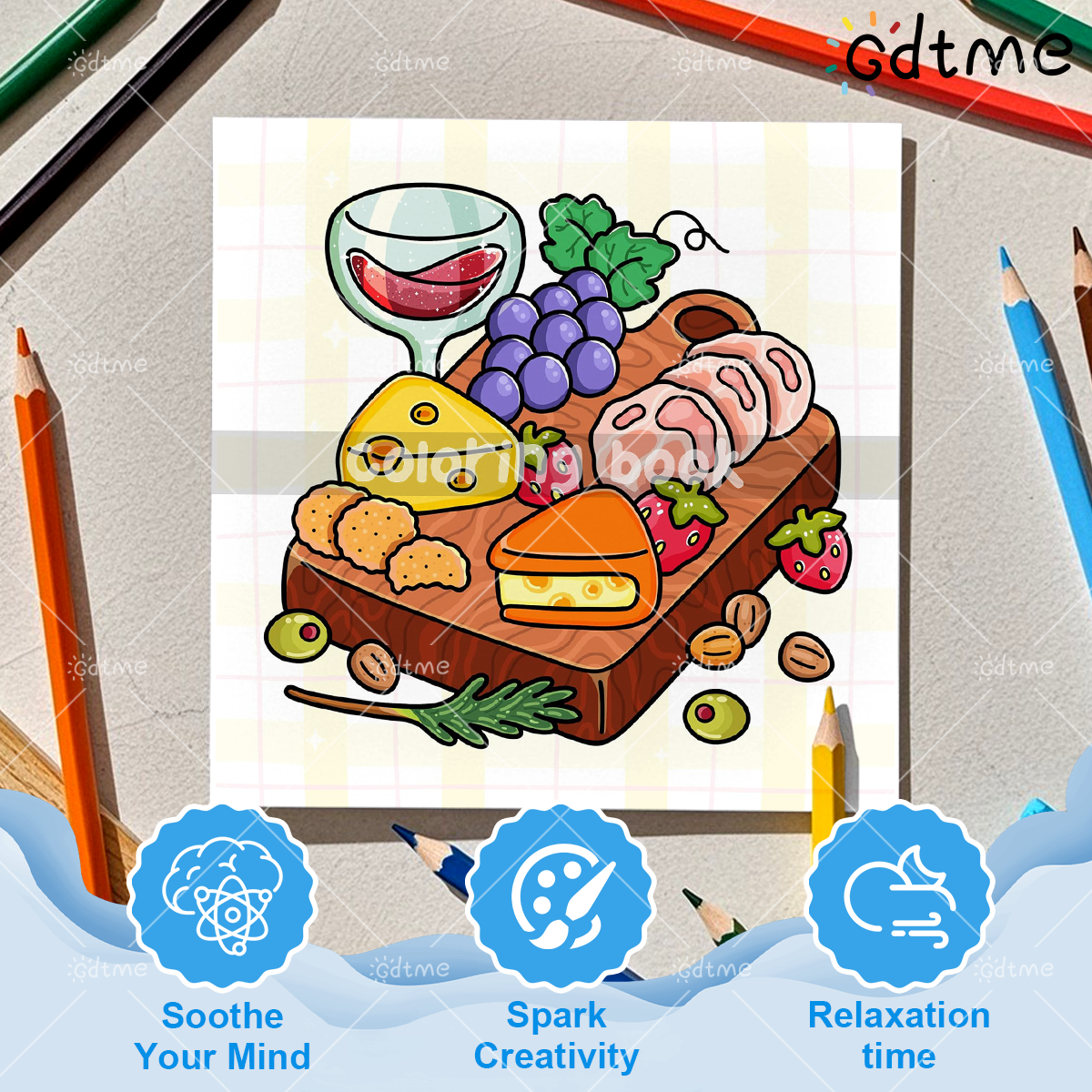 COMFORT FOOD BOLD AND EASY 24  - đánh giá và giá Food Snacks Coloring Book
