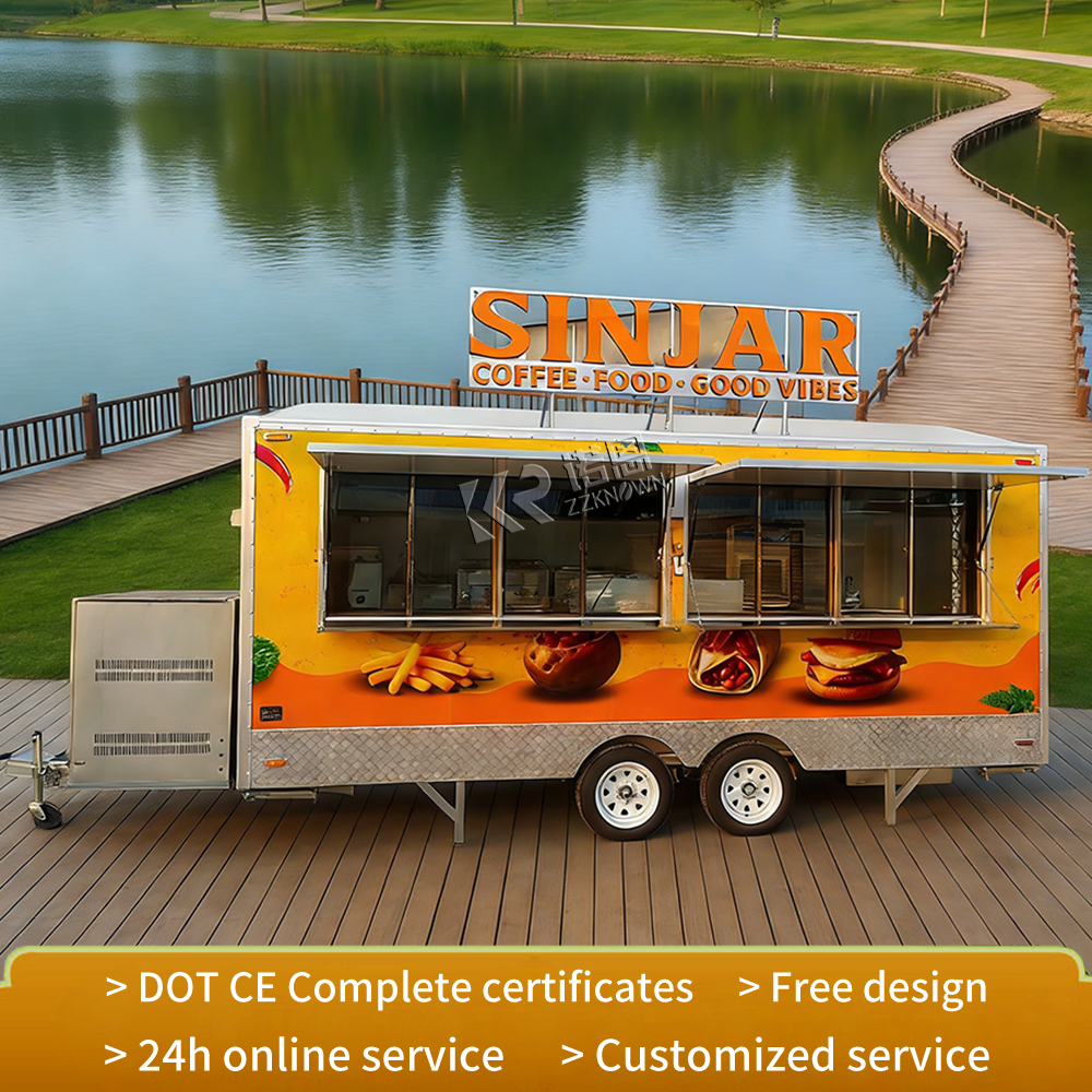 CE DOT Outdoor Food Trailers S - đánh giá và giá Food Truck With Snacks
