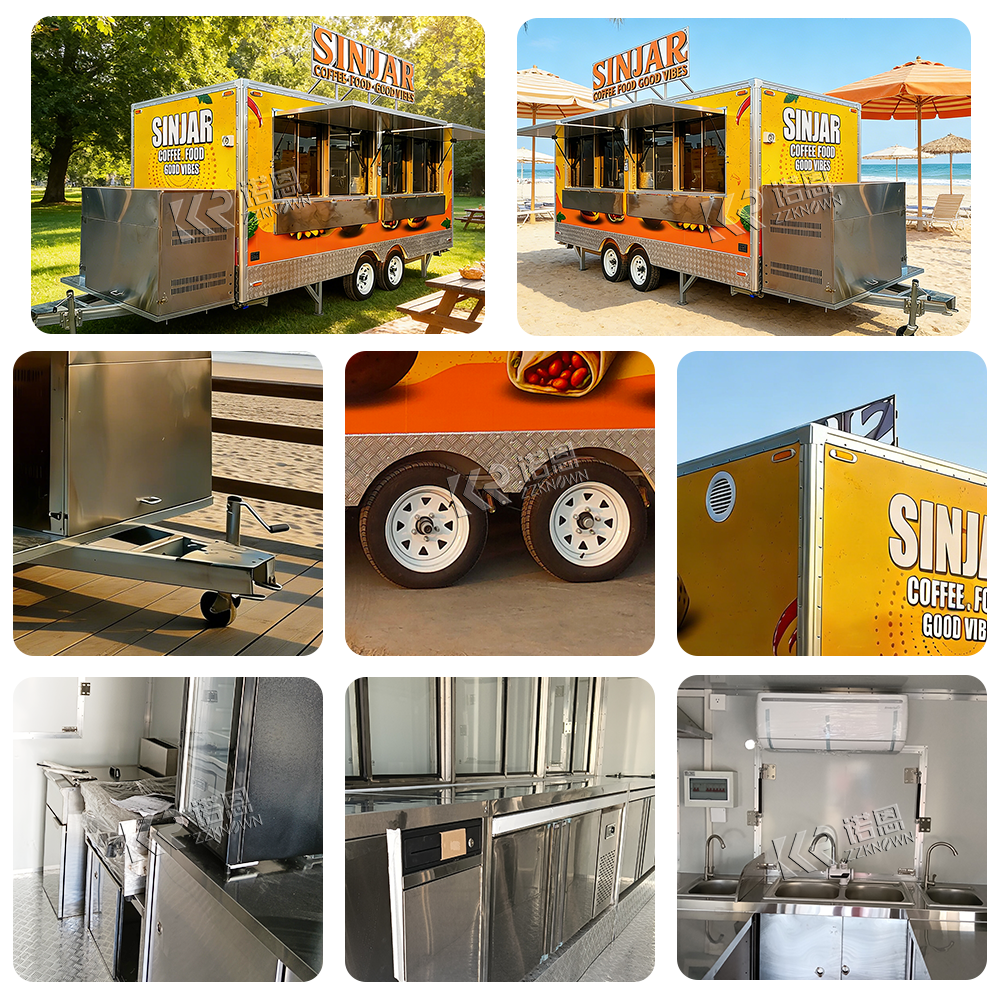 CE DOT Outdoor Food Trailers S - đánh giá và giá Food Truck With Snacks