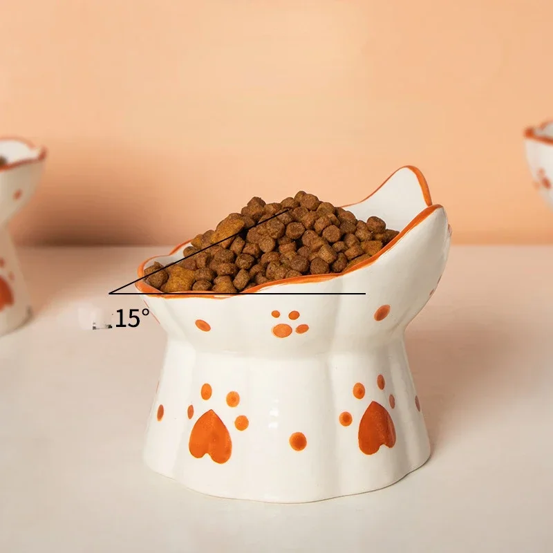 Cat Ceramic Food Bowl Elevated - đánh giá và giá Food Snacks To Eat