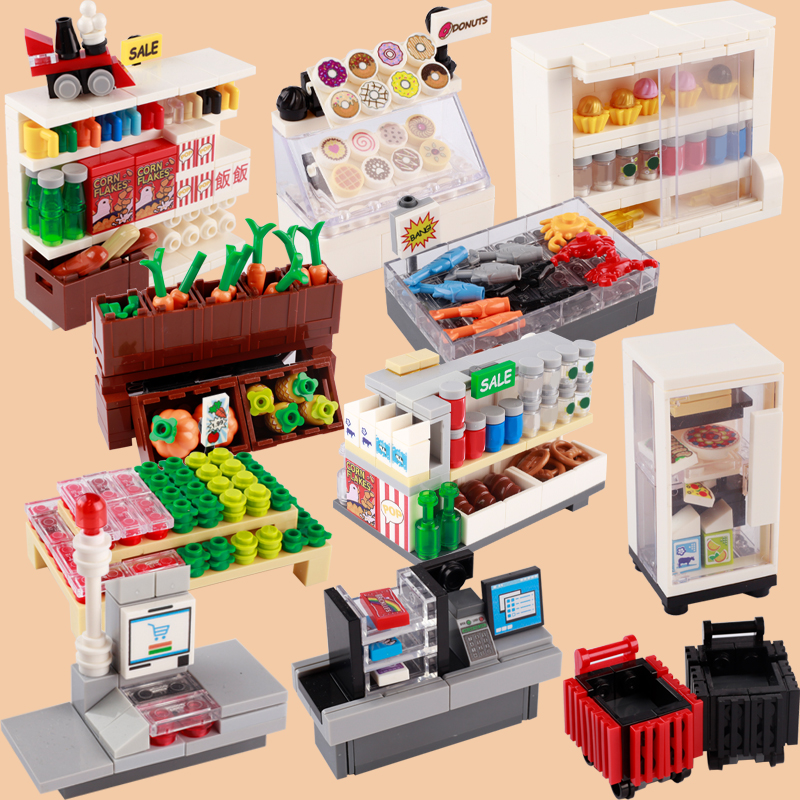 MOC City Supermarket Figures B - đánh giá và giá Food City Snacks