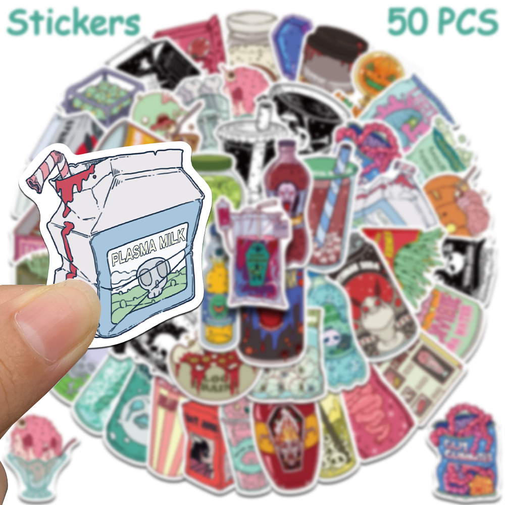 50pcs Horrible Zombie Food Sti - đánh giá và giá Zombie Snacks