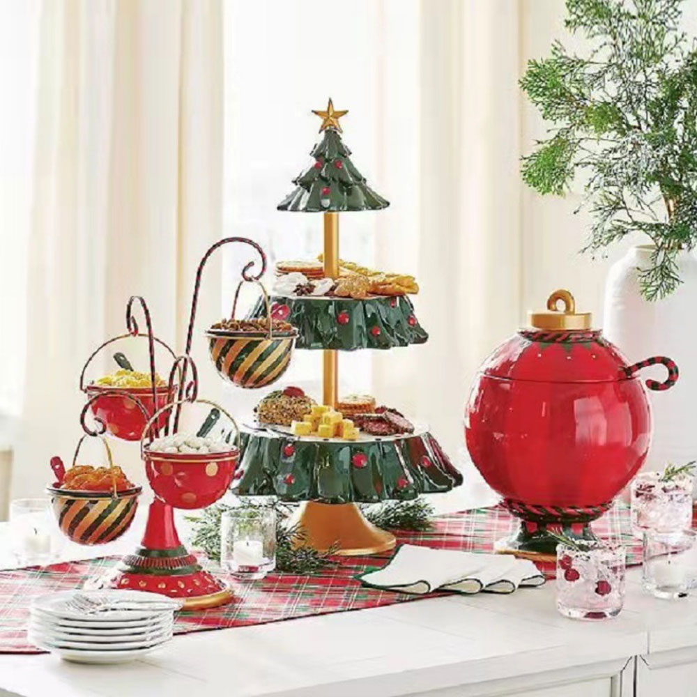 Christmas Tree Dessert Plate N - đánh giá và giá Food City Snacks
