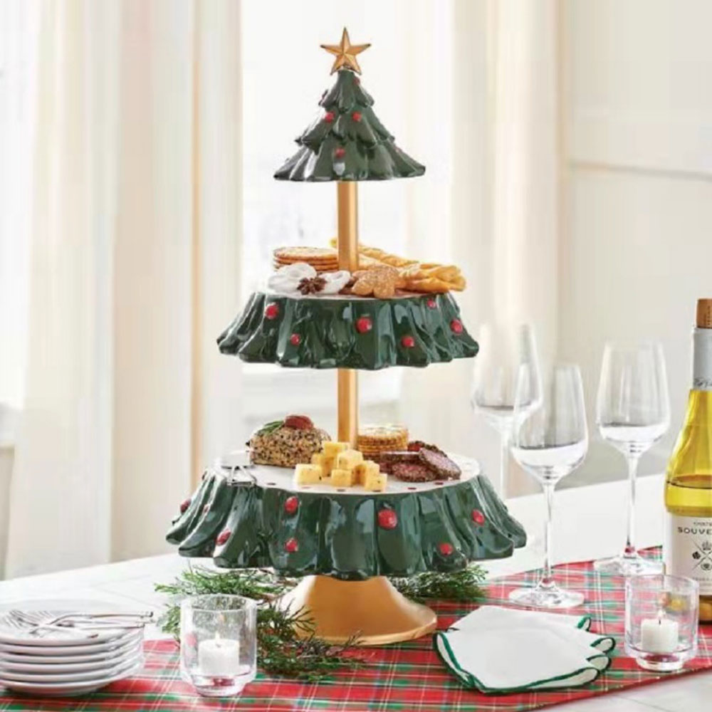 Christmas Tree Dessert Plate N - đánh giá và giá Food City Snacks