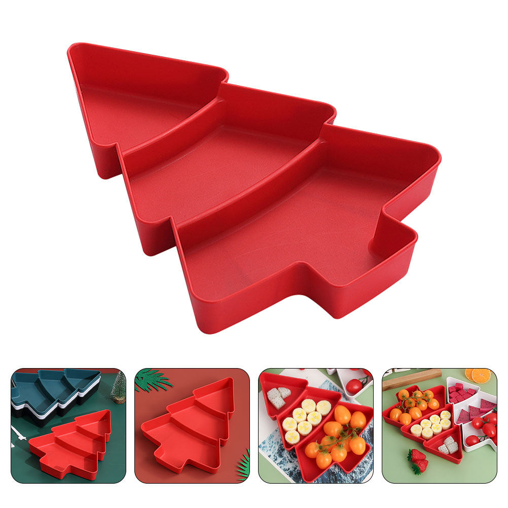 Xmas Tree Shaped Compartment F - đánh giá và giá Xmas Food Snacks