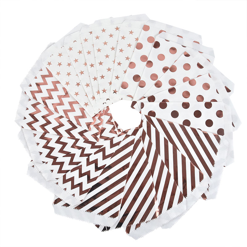 25/50pcs Rose Gold Candy Paper - đánh giá và giá Food Like Snacks