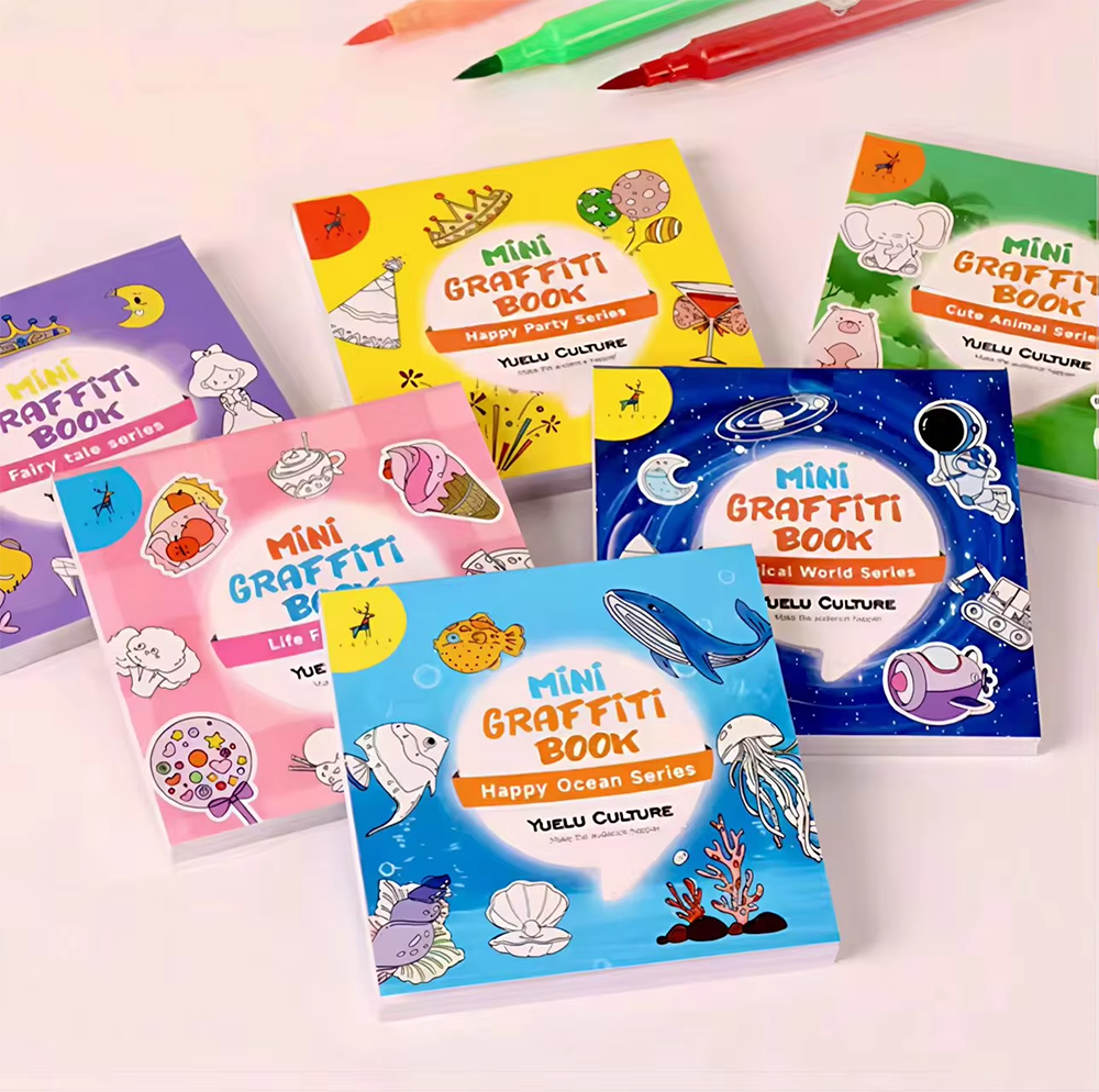 50Sheets Mini Graffiti Noteboo - đánh giá và giá Food Snacks Coloring Book