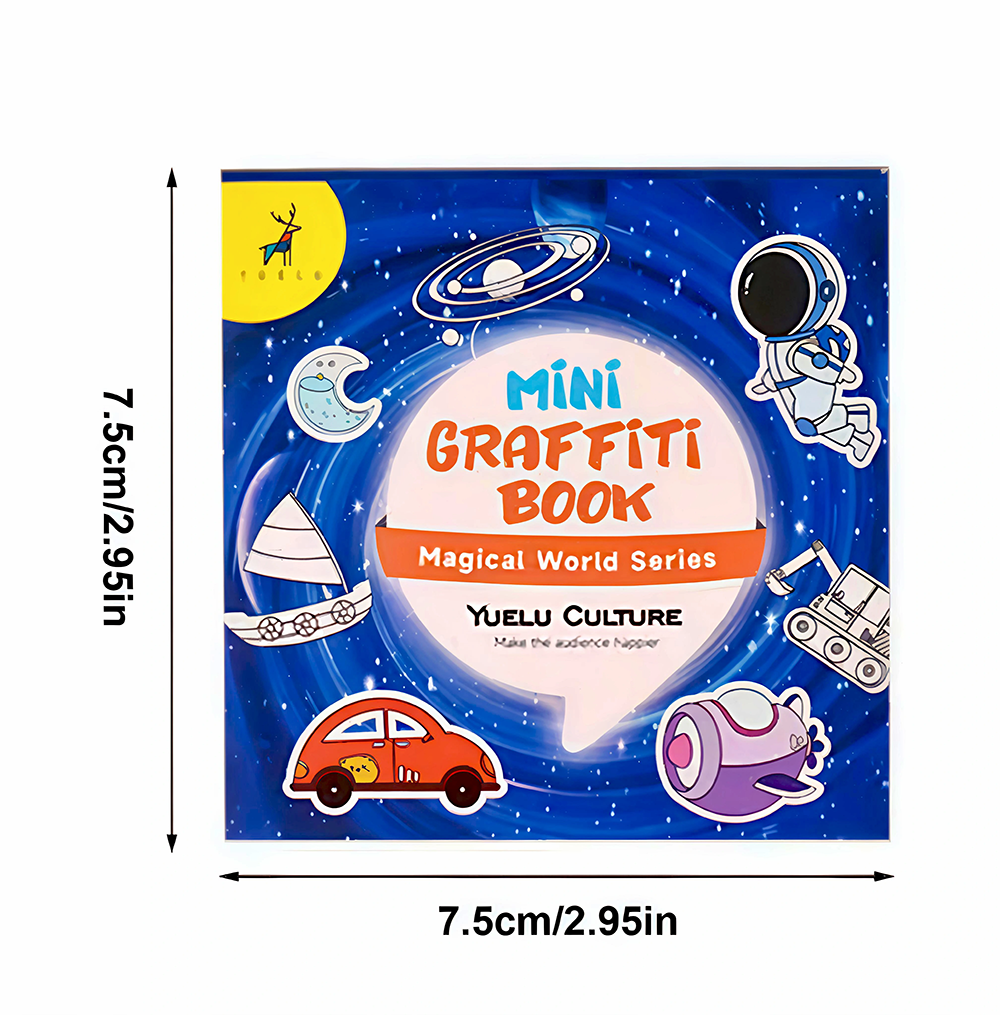 50Sheets Mini Graffiti Noteboo - đánh giá và giá Food Snacks Coloring Book