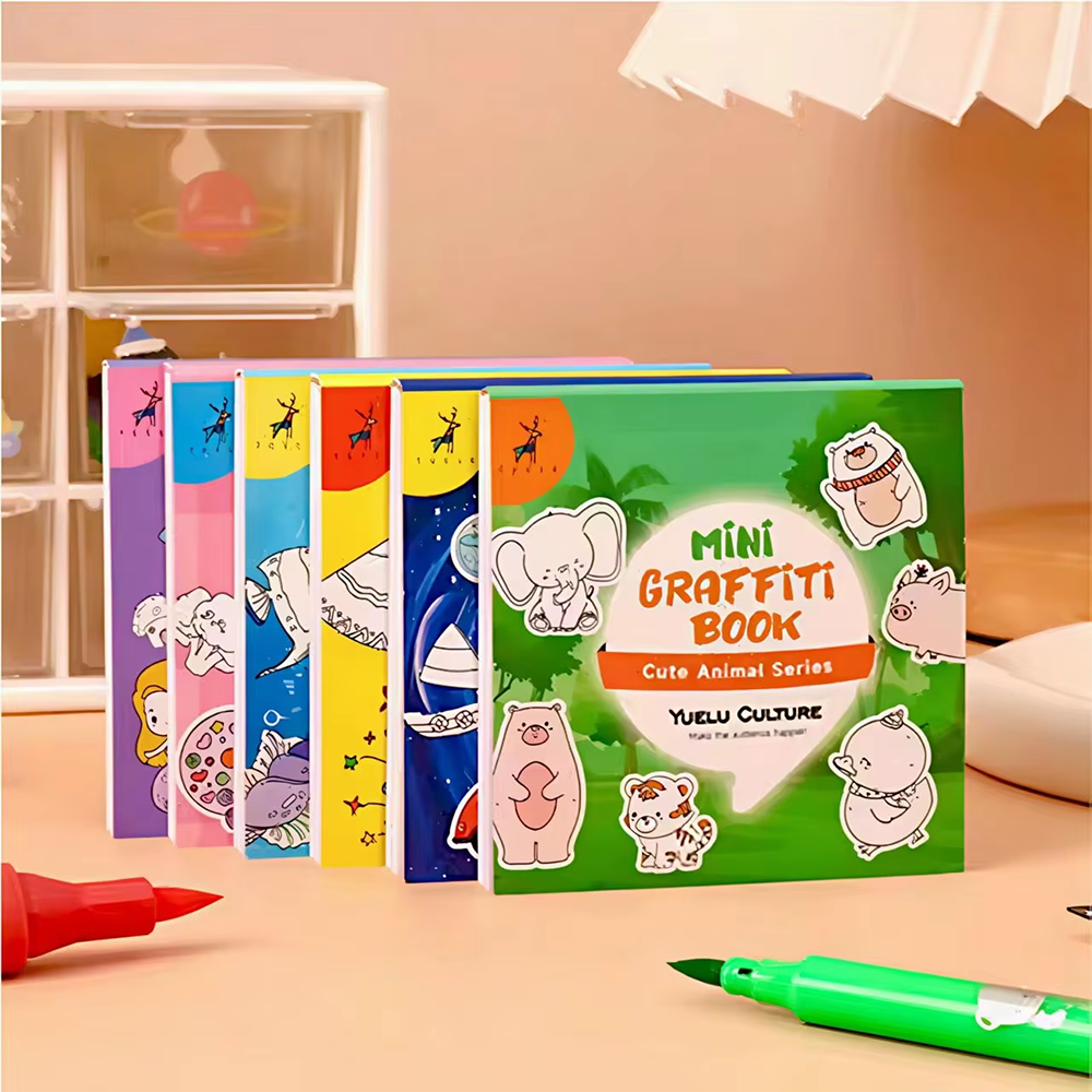 50Sheets Mini Graffiti Noteboo - đánh giá và giá Food Snacks Coloring Book