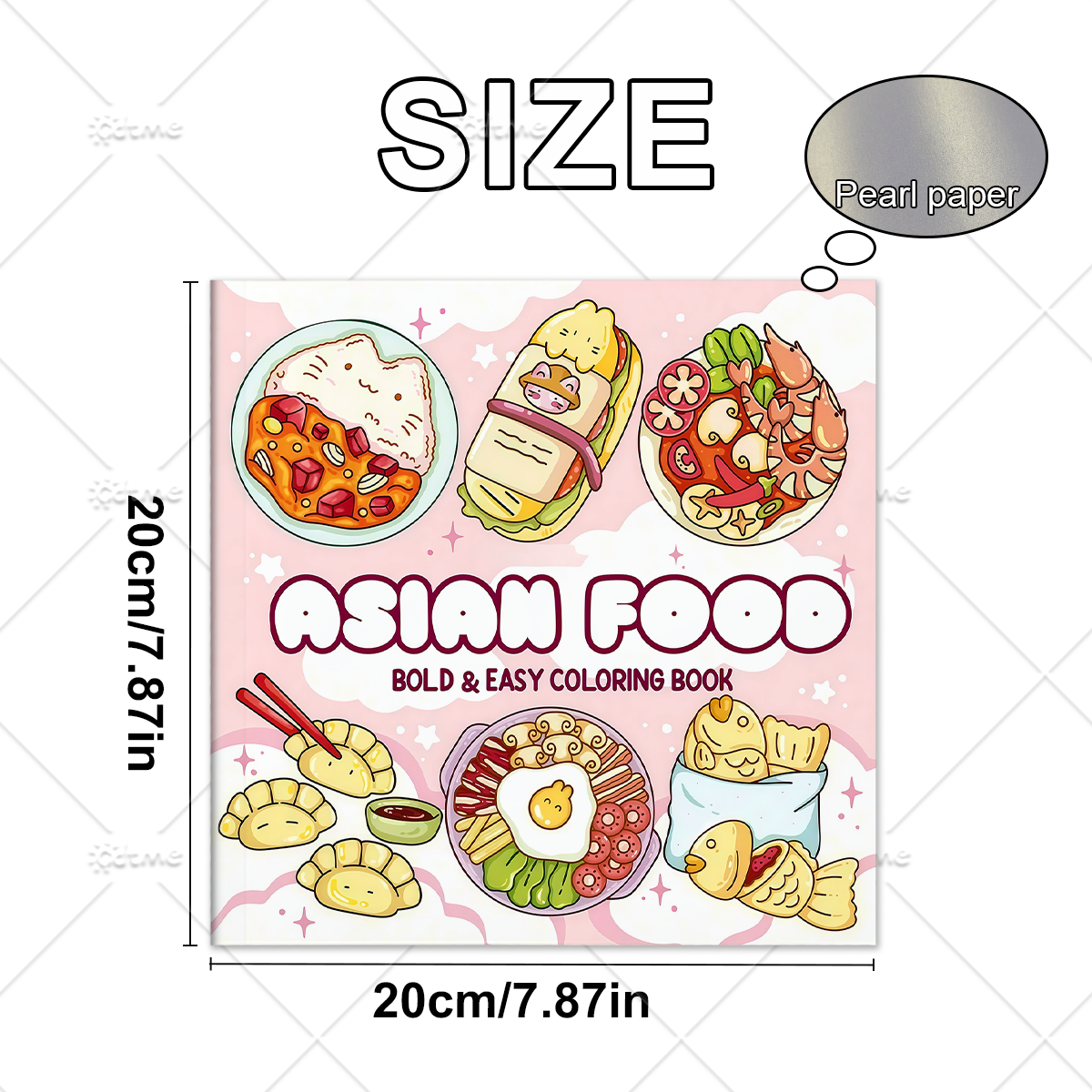 ASIAN Food Bold-easy Patterns  - đánh giá và giá Food Snacks Coloring Book