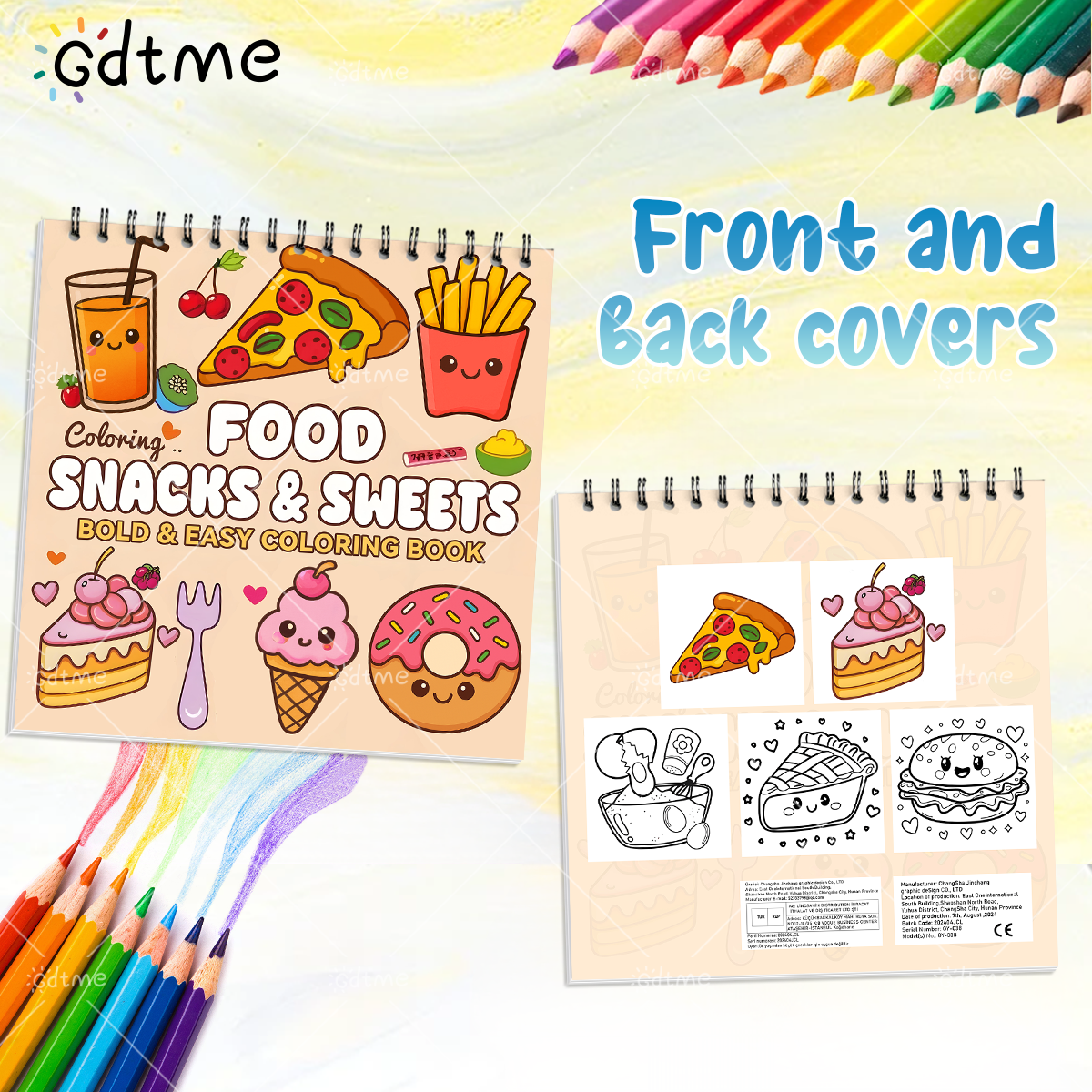 FOOD SNACKS & SWEETS Themed Co - đánh giá và giá Food Snacks Coloring Book