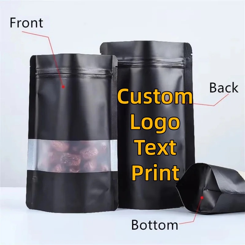 100PCS Stand-up Matte Black Al - đánh giá và giá Food Like Snacks