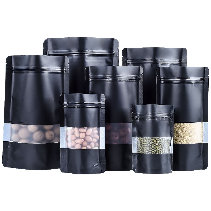 100PCS Stand-up Matte Black Al - đánh giá và giá Food Like Snacks