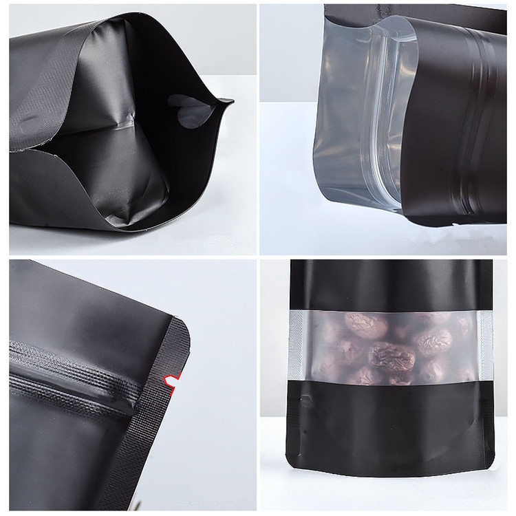 100PCS Stand-up Matte Black Al - đánh giá và giá Food Like Snacks