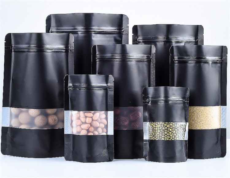 100PCS Stand-up Matte Black Al - đánh giá và giá Food Like Snacks