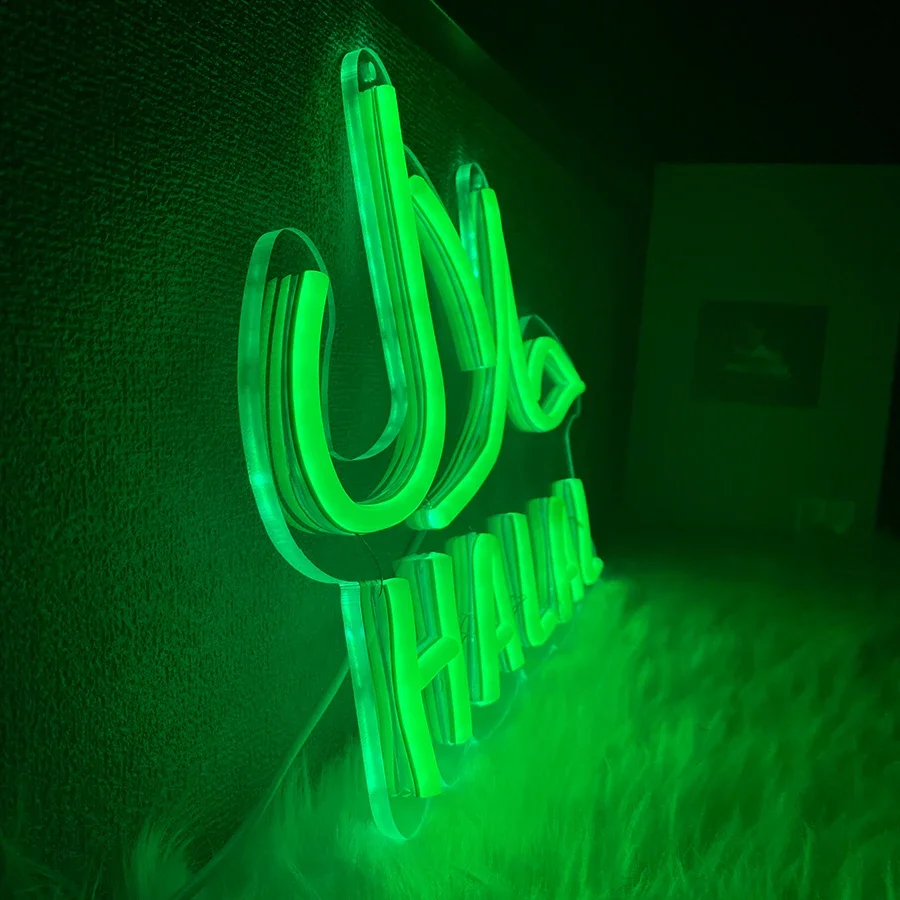 Halal Hanging Door Sign Light  - đánh giá và giá Food Snacks To Eat