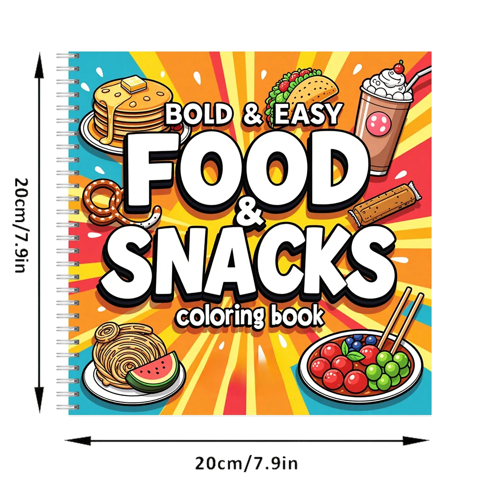 Food and Snacks Coloring Book  - đánh giá và giá Food Snacks Coloring Book