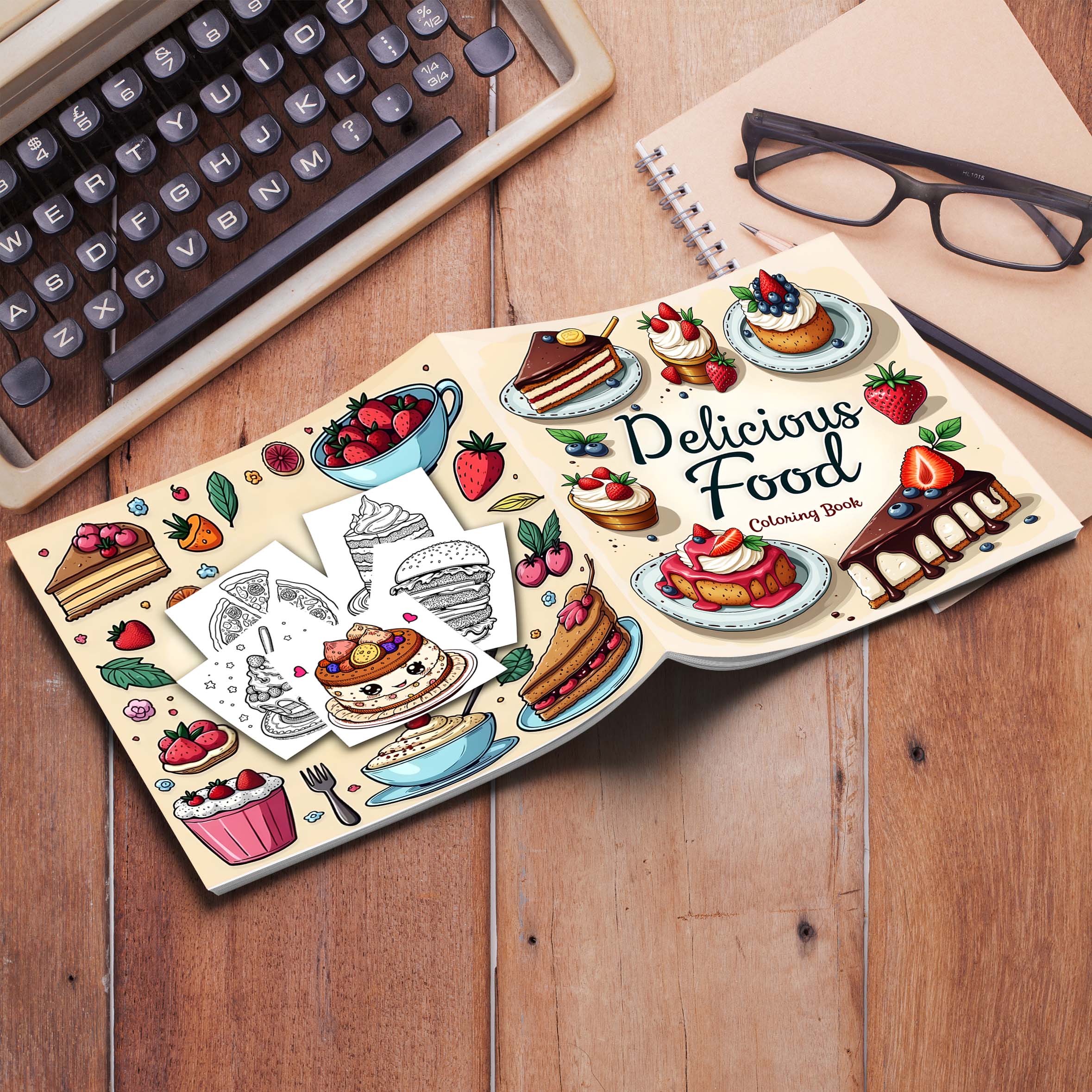 1pc Food Style Art Coloring Bo - đánh giá và giá Food Snacks Coloring Book