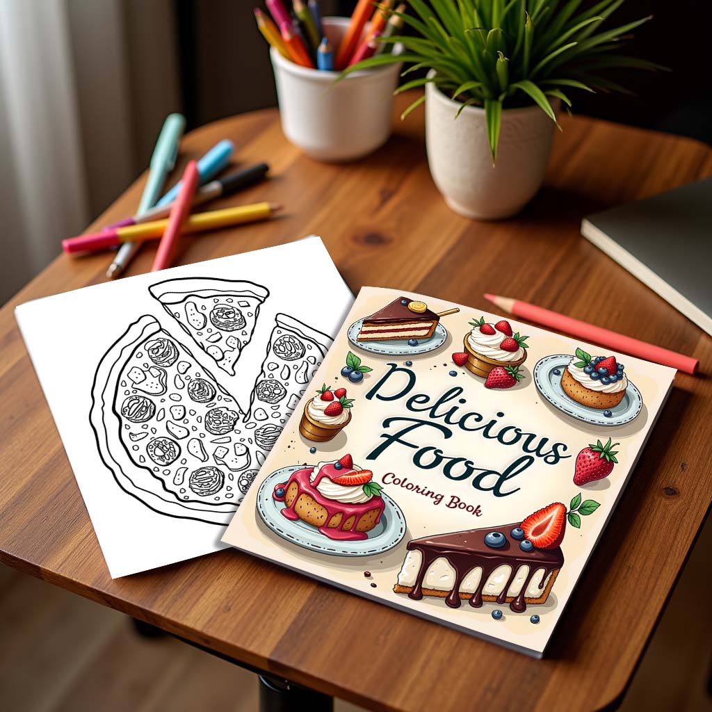 1pc Food Style Art Coloring Bo - đánh giá và giá Food Snacks Coloring Book