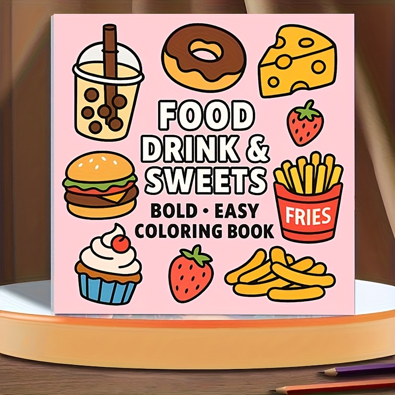 Original Upgraded Version, 24  - đánh giá và giá Food Snacks Coloring Book