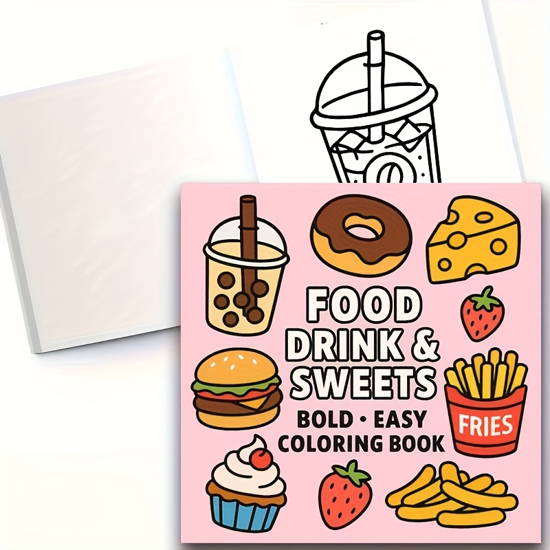 Original Upgraded Version, 24  - đánh giá và giá Food Snacks Coloring Book
