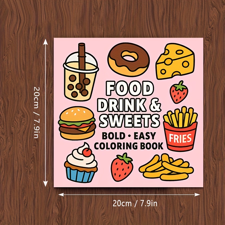 Original Upgraded Version, 24  - đánh giá và giá Food Snacks Coloring Book