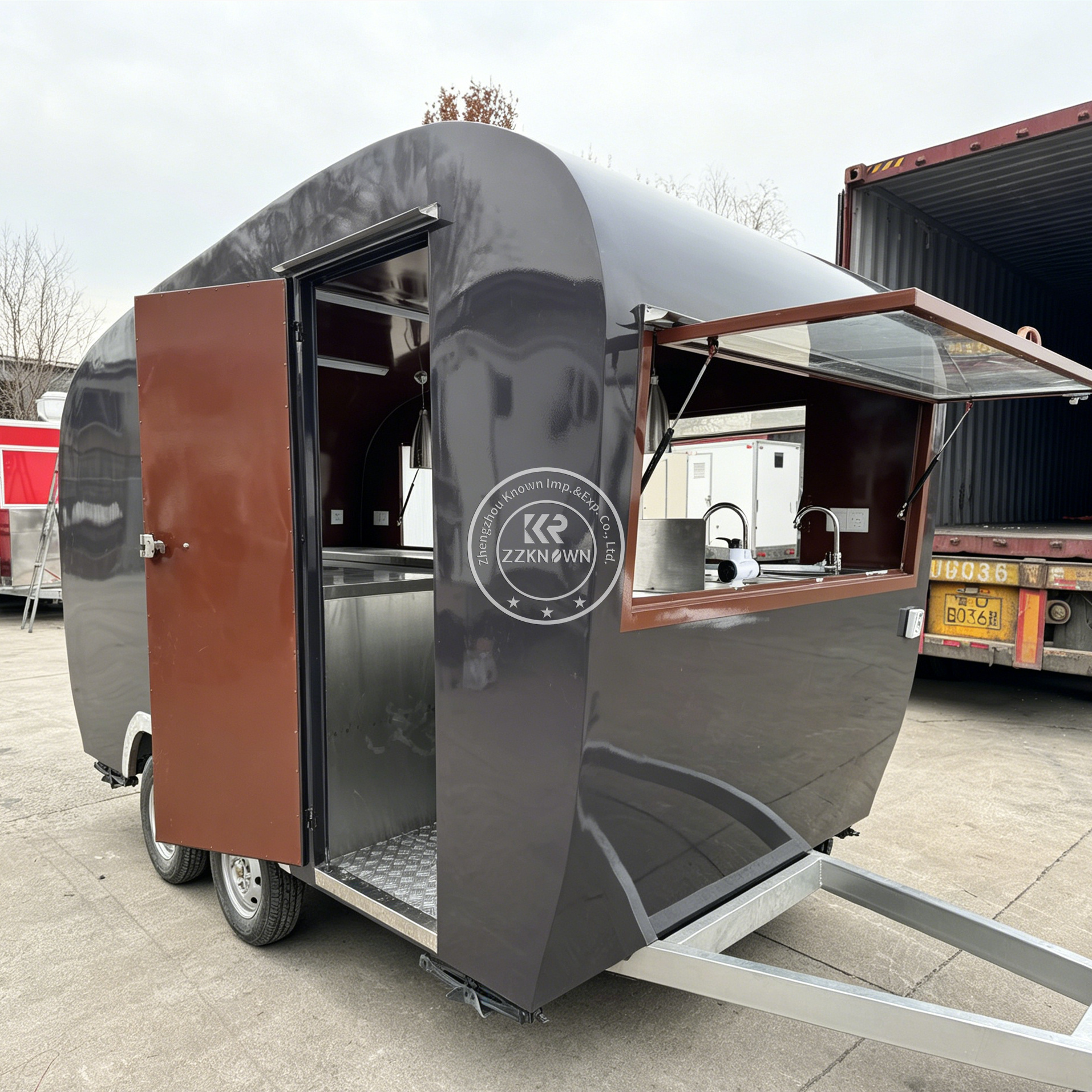 Outdoor Mobile Coffee Bubble T - đánh giá và giá Food Truck With Snacks