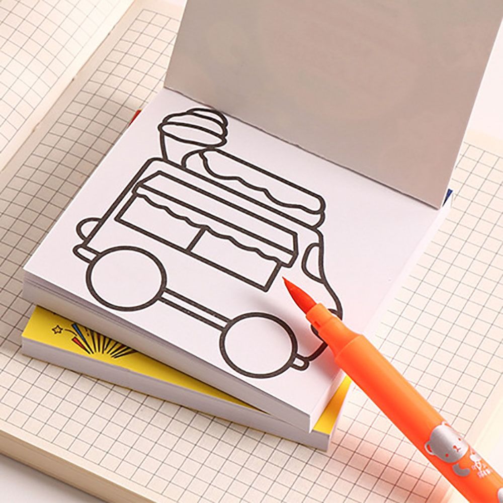50 sheets Cartoon Paper Colori - đánh giá và giá Food Snacks Coloring Book