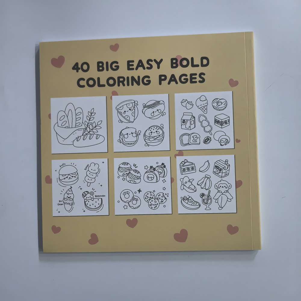 Food Drink & Sweets Easy-bold  - đánh giá và giá Food Snacks Coloring Book