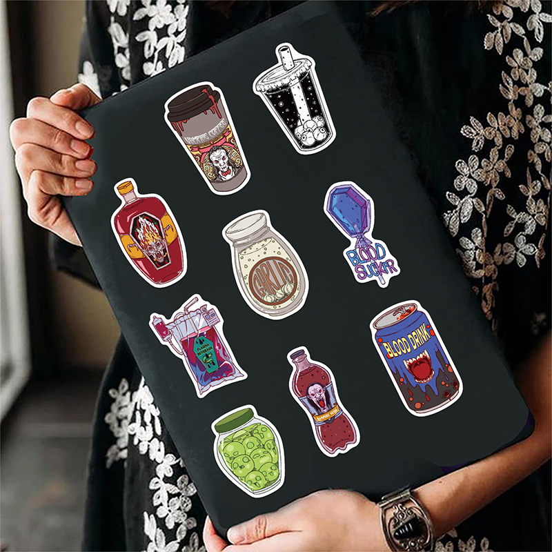 50PCS Zombie Food Stickers Cut - đánh giá và giá Zombie Snacks