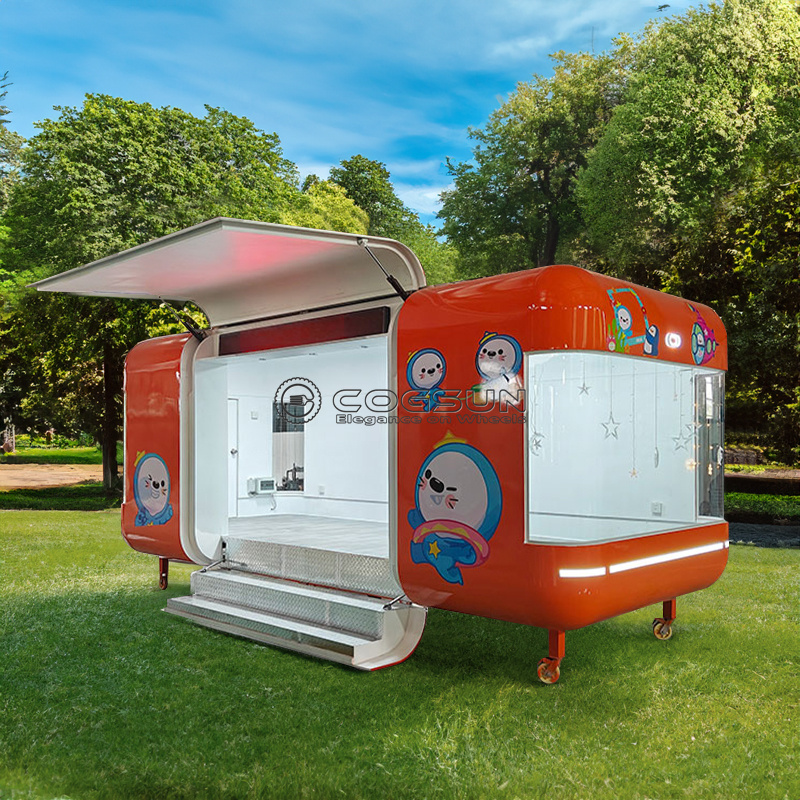 Street Mobile Food Trailer Piz - đánh giá và giá Food Truck With Snacks