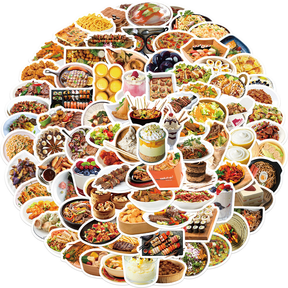10/30/50PCS Cartoon Chinese Fo - đánh giá và giá Food Like Snacks