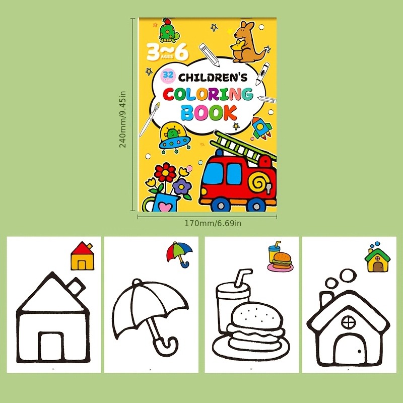 Children's Drawing Book, Conta - đánh giá và giá Food Snacks Coloring Book