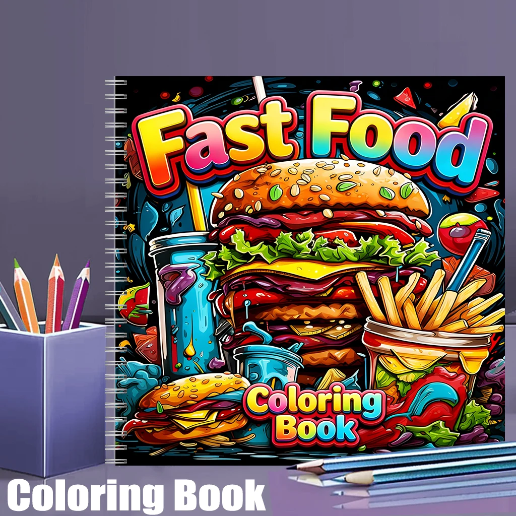 Fast Food Coloring Book for Ad - đánh giá và giá Food Snacks Coloring Book