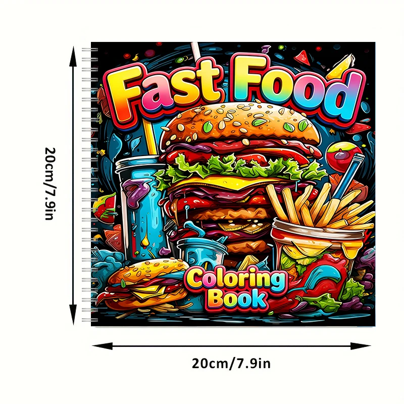 Fast Food Coloring Book for Ad - đánh giá và giá Food Snacks Coloring Book