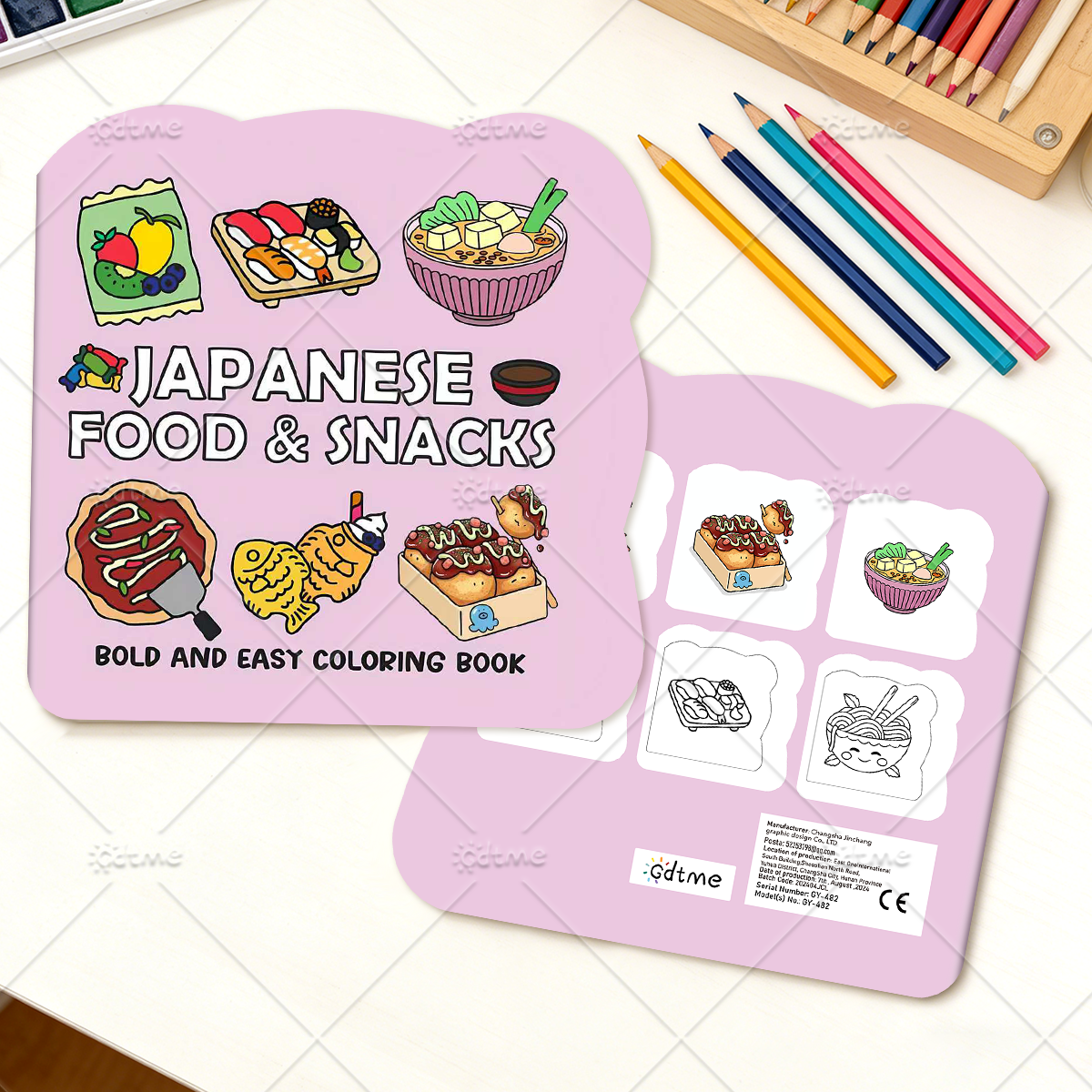 JAPANESE FOOD & SNACKS Irregul - đánh giá và giá Food Snacks Coloring Book