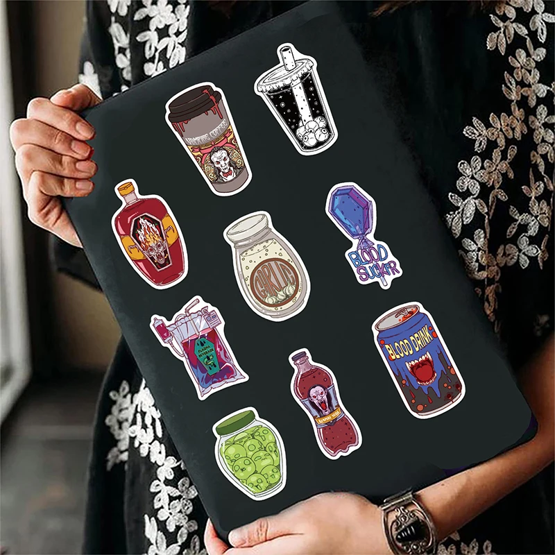 50PCS Zombie Food Stickers Cut - đánh giá và giá Zombie Snacks