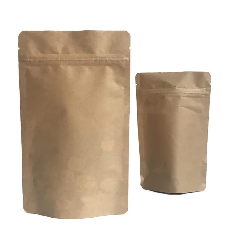 50pcs Resealable Doypack Brown - đánh giá và giá Food Energy Snacks